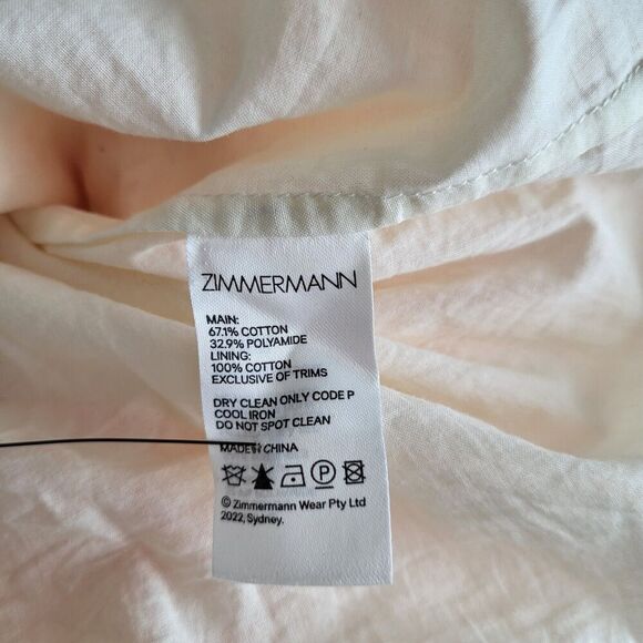 ZIMMERMANN JUDE TIERED LACE DRESS SZ Small Orange - Picture 11 of 16